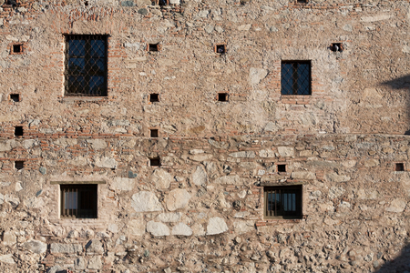 Outer walls of the Residence of the Estancia Alta Gracia, Provincia de Cordoba, Argentina (photo)