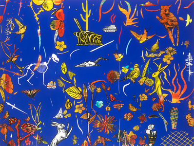 Psychological Landscape, 2018 (acrylic and pigment on canvas)