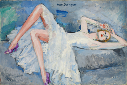 Image of Ballerina Reading Le Figaro, c.1885 (oil on panel) by