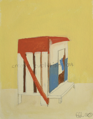 Creole Evolution #3, 2013 (acrylic on paper)