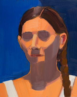 WHITE DRESS, 2012 (OIL ON WOOD PANEL)
