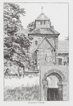Breamore Church (litho)