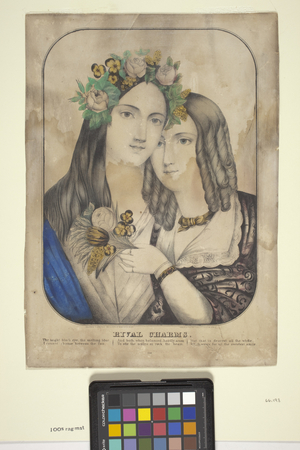 Rival Charms (hand-coloured lithograph)