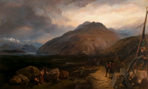 Macbeth and the Witches, 1850 (oil on canvas)