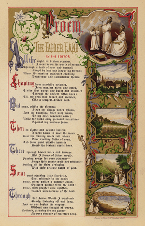 Illustration for Read’s Female Poets of America (colour litho)
