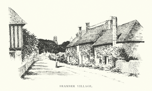Bramber Village (litho)