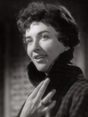 German Austrian theatre and movie actress Ursula Lingen, Germany mid 1950s (b/w photo)