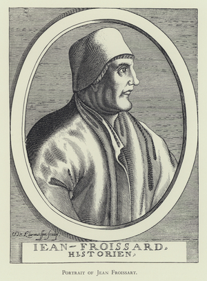 Portrait of Jean Froissart (litho)