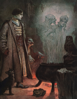 Fortune teller, c.1900 (postcard)