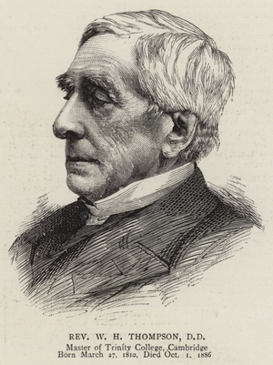 Reverend W H Thompson, DD (engraving)