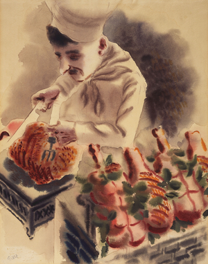 The Chef; Der Koch, c.1928 (watercolour on paper)