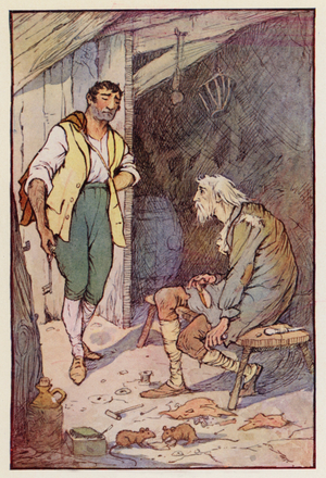 Illustration for A Tale of Two Cities by Charles Dickens (colour litho)