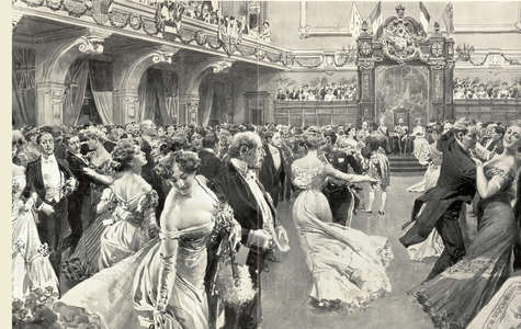 Ball Dancing Magazine Plate, UK, 1900s