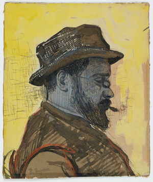 Portrait of Maximilien Luce, c.1890 (w/c & gouache on paper)
