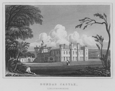 Dundas Castle, Linlithgowshire (engraving)