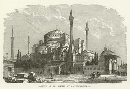 Mosque of St Sophia at Constantinople (engraving)
