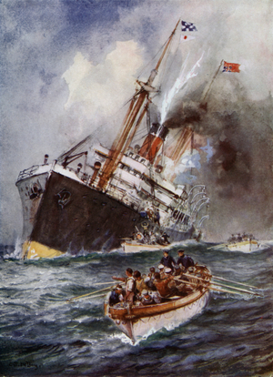 The work of the underwater pirate (colour litho)