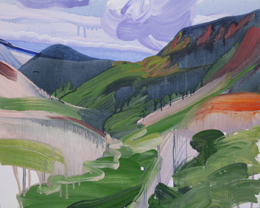 Leukerbad 4, 2012 (acrylic on canvas)