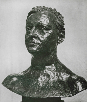 Jacob Epstein: Bernard Van Dieren (b/w photo)