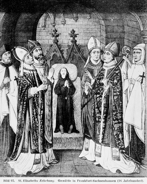 Scene of the life of holy Elizabeth of Hungary