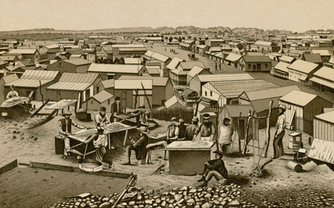Early Days in Kimberley (litho)
