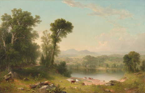 Pastoral Landscape, 1861 (oil on canvas)