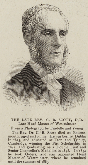 The Late Reverend C B Scott, DD (engraving)