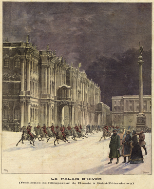 The Winter Palace (coloured engraving)
