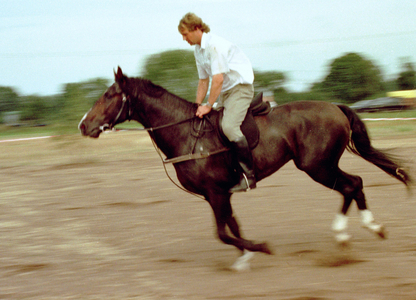 Sorbs, stubble riding, 1996 (photo)