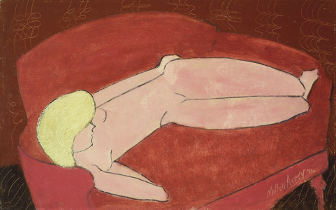 Nude on a Couch, 1950 (oil on canvas)