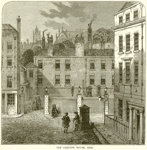 Old Carlton House, 1709 (engraving)