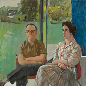 Molly and Walter Bareiss, 1959 (oil on canvas)