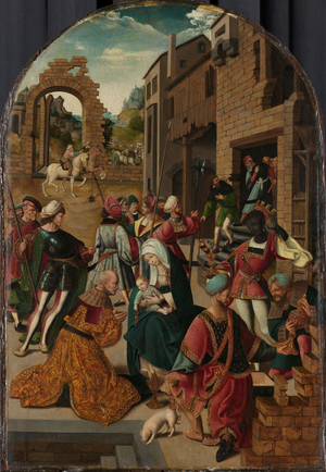 The Adoration of the Magi, c.1510 (oil on panel)