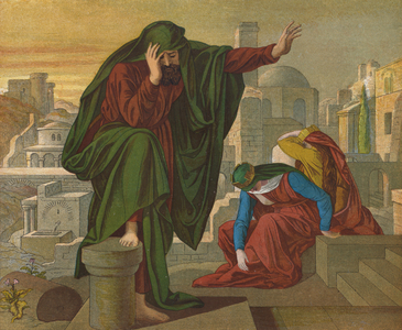 The lamentation of Jeremiah (colour litho)
