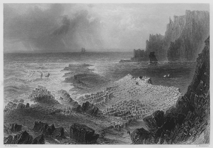 The Giant's Causeway, from above (engraving)