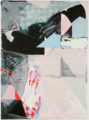 White Signal, 1987 (colour litho)