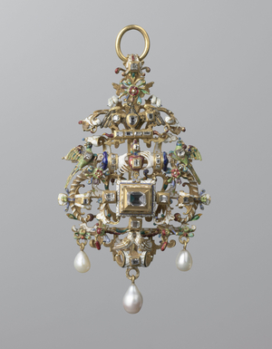 Pendant, 1580 (gold,enamel,pearls and diamonds)