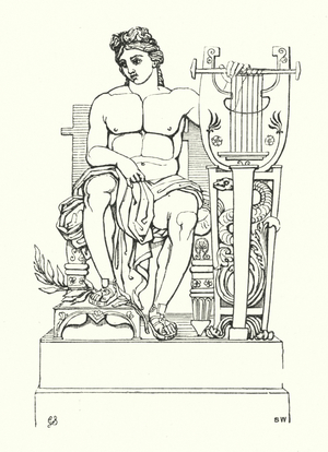 John Keats: Illustration for Hyperion (engraving)