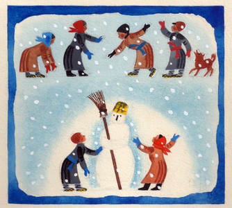 Illustration from 'The Snow Maiden', Russian Fairytale, 1976 (gouache on paper)