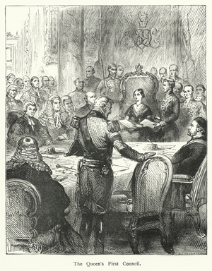 The Queen's First Council (engraving)