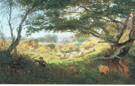 The shepherd boy (colour litho)