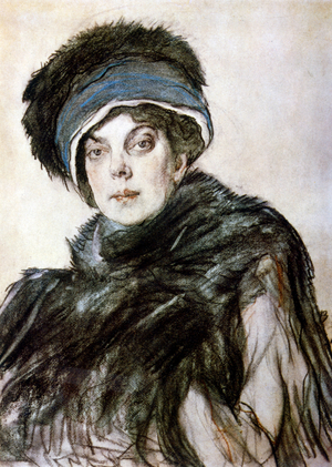Portrait of Princess Olga Orlova, 1911 (drawing)