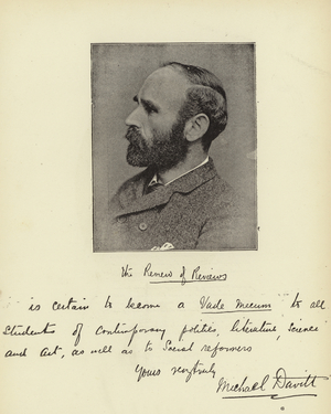 Mr Michael Davitt (b/w photo)