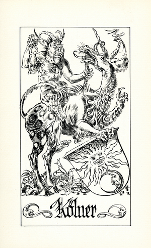 Coat of Arms of the Kolner Family (litho)