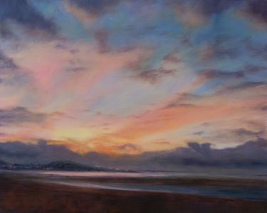 Whispery clouds Devon, 2022 (oil on canvas)
