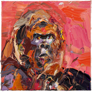 Gorilla Head, 2011 (oil on canvas)