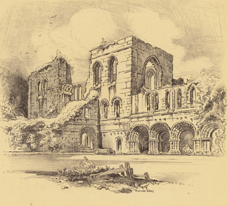 Furness Abbey (litho)