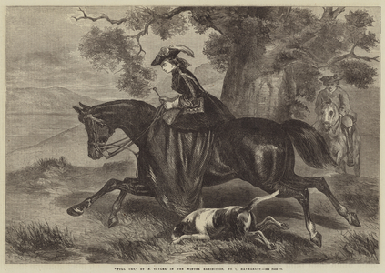 "Full Cry," in the Winter Exhibition, No 7, Haymarket (engraving)