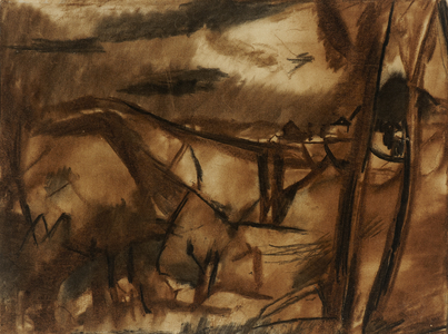 Ronda, Spain, 1954-6 (charcoal on paper)