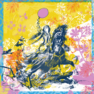 Through fire and flames, 2021 (mixed media on canvas)